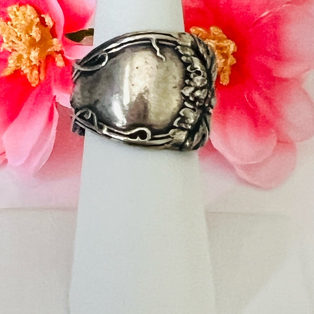 Vintage Silver Spoon Ring size 6